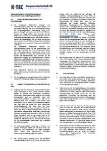 Text Allgemeine Verkaufs und Lieferbedingungen K-TEC GmbH